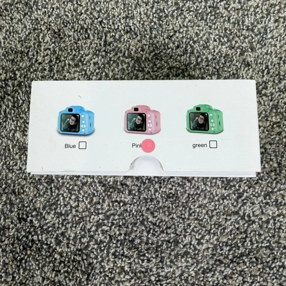 Kids Digital Camera Pink 32GB SD Card Video Photo Rechargeable NOT‎ TESTED